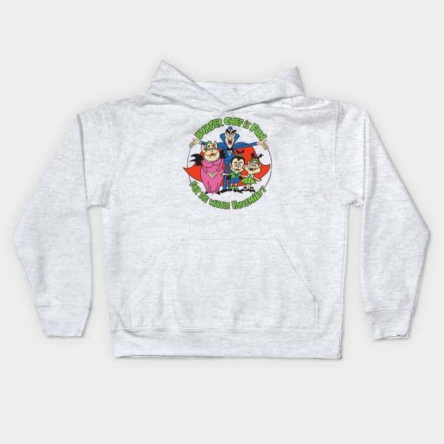 Burger Chef - Fangmily! Kids Hoodie by Chewbaccadoll